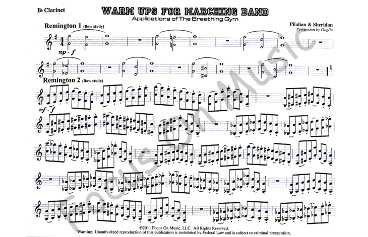 Warm Ups For Marching Band